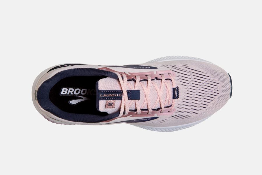 Brooks Running Shoes - Launch GTS 8 Road Womens - Pink/Black - CGR-420315